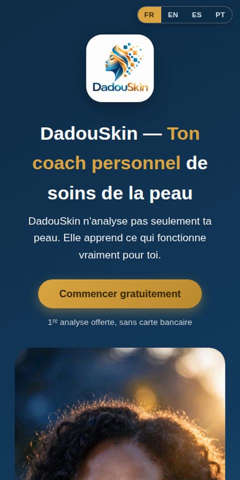 DadouSkin — actual mobile screenshot